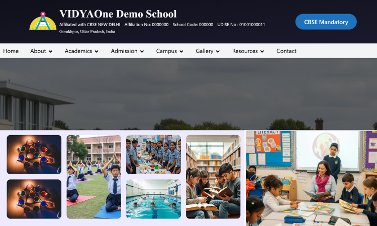 School Website Template 2