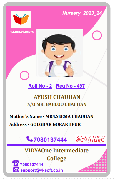 ID Card Format XX