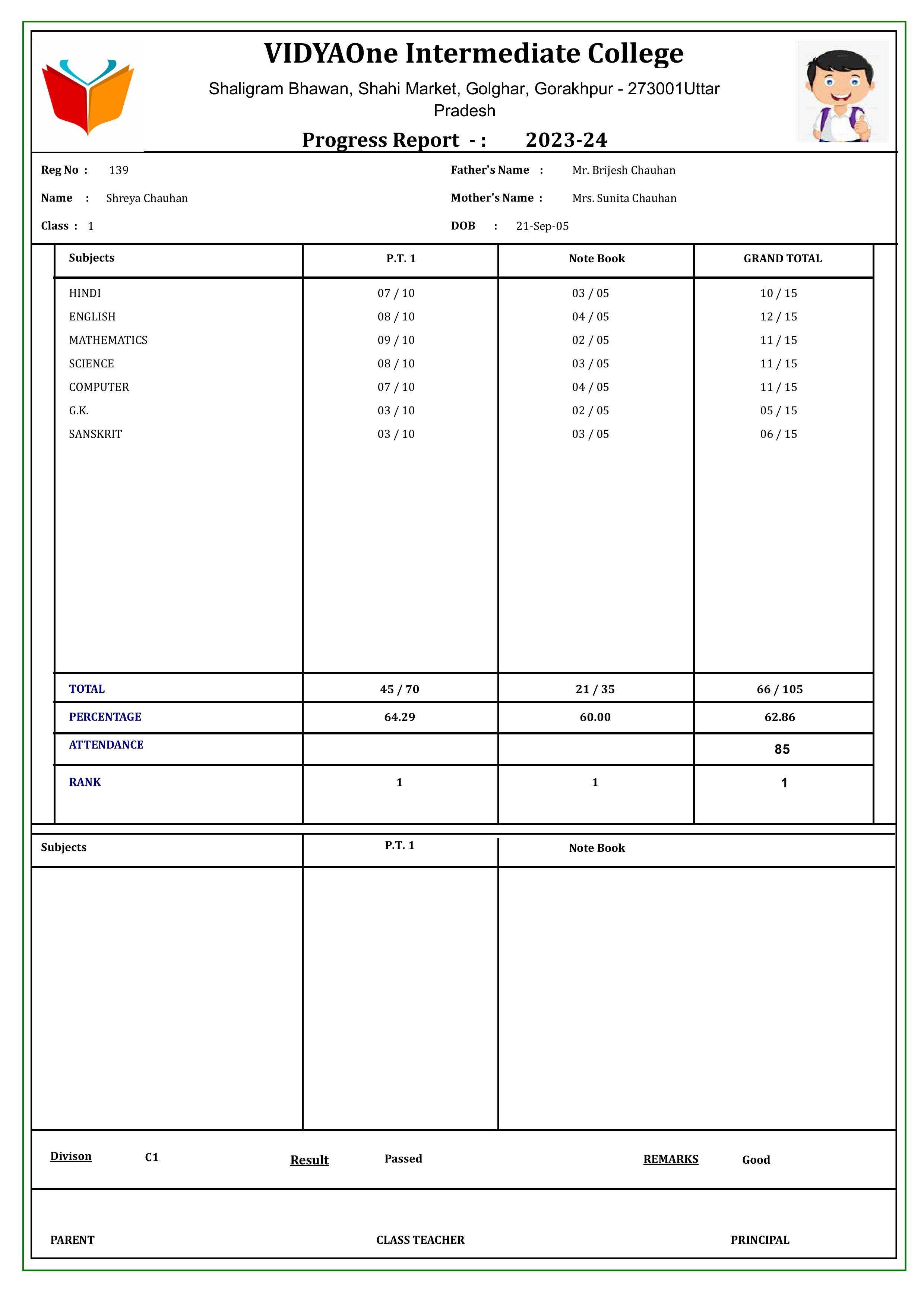 MARKSHEET040