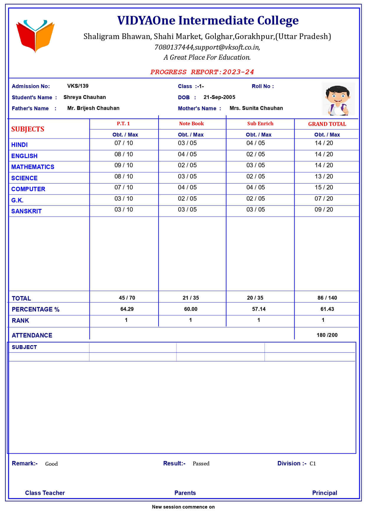 MARKSHEET042