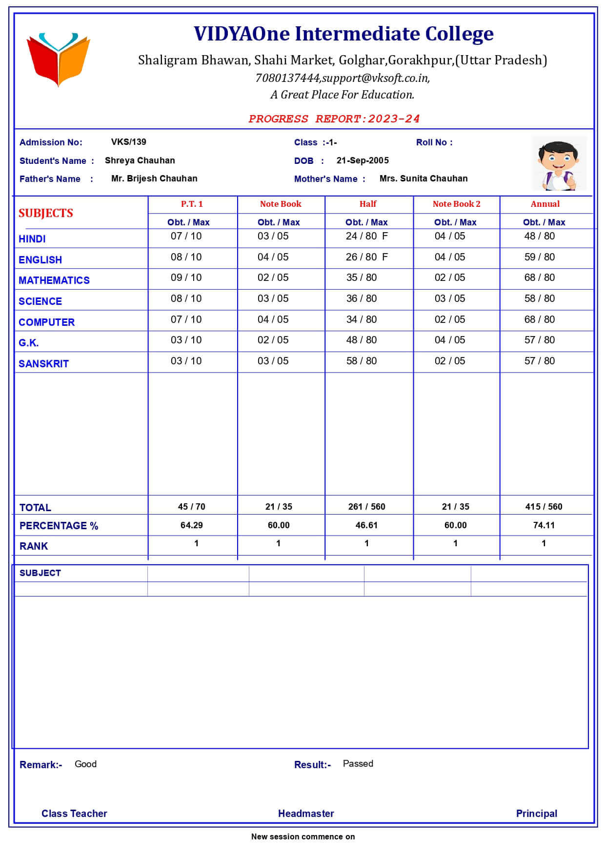 Exam_4MARKSHEET013