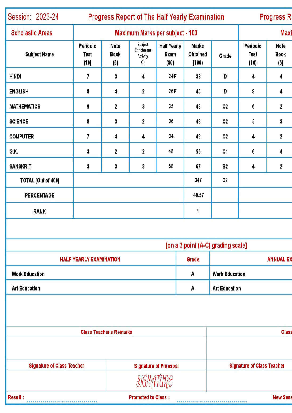 MARKSHEET021