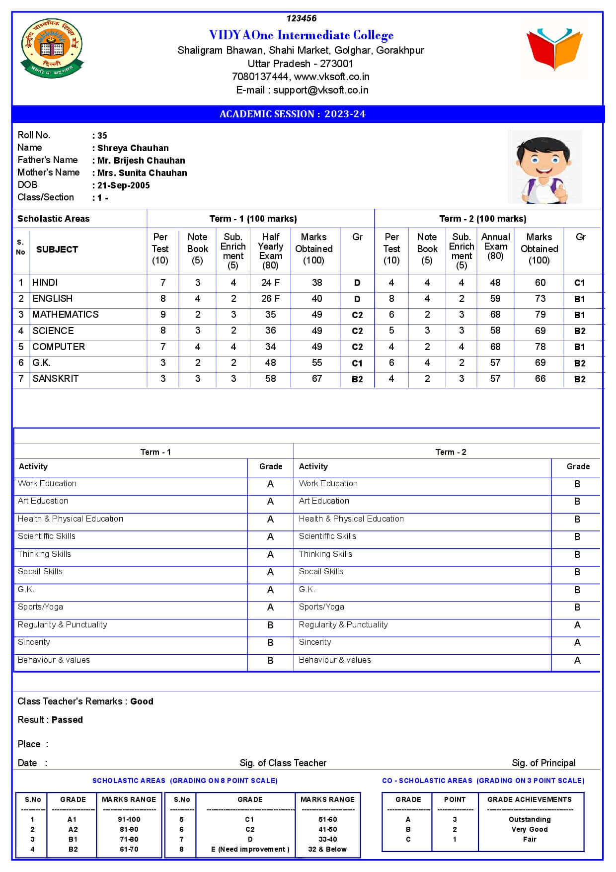 MARKSHEET027