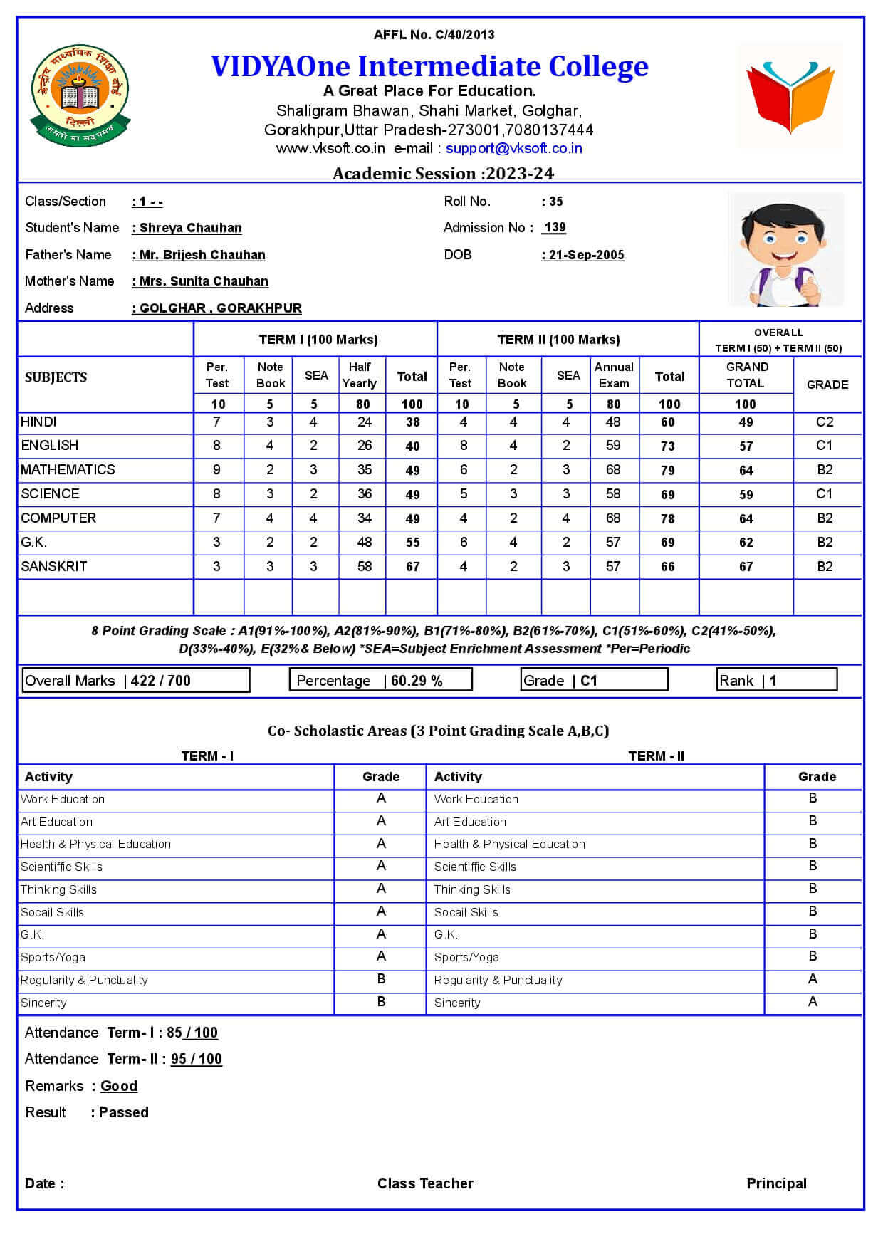 MARKSHEET059